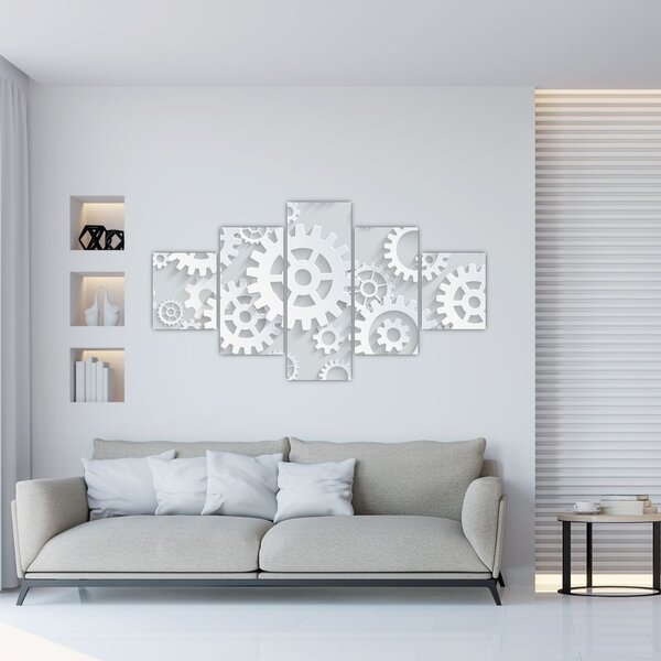 Obraz - Ozubená kolečka (125x70 cm)