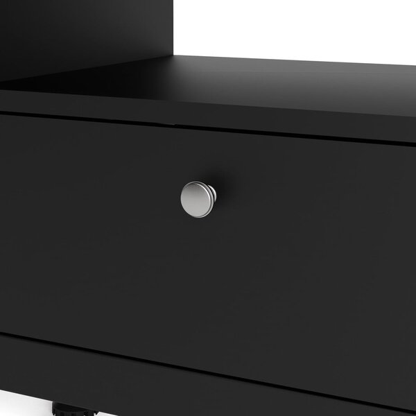 Černý TV stolek 151x54 cm Madrid – Tvilum