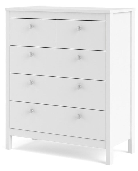 Bílá vysoká komoda 82x99 cm Madrid – Tvilum