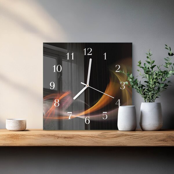 Skleněné hodiny Abstrakce zskb-30x30-00083752