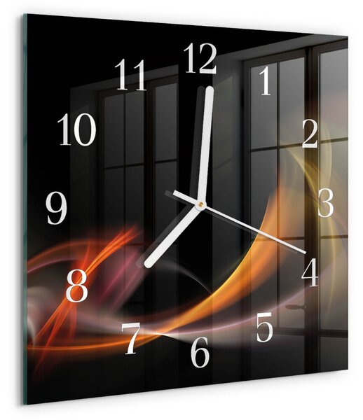 Skleněné hodiny Abstrakce zskb-30x30-00083752