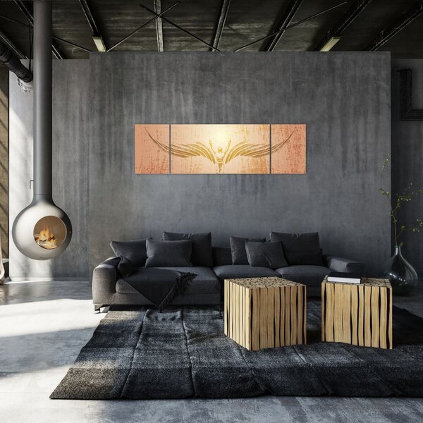 Obraz - Andělská abstrakce (170x50 cm)