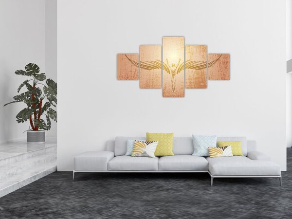 Obraz - Andělská abstrakce (125x70 cm)