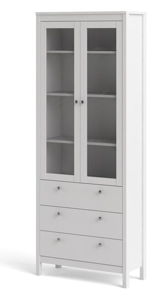Bílá vitrína 78x199 cm Madrid – Tvilum