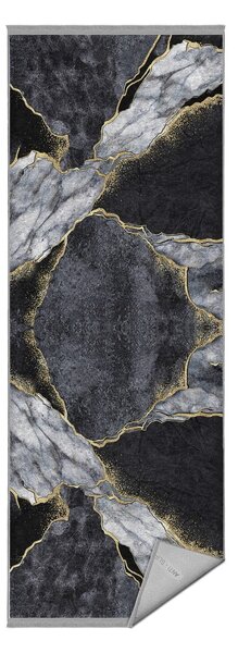 Černý koberec běhoun 80x200 cm – Mila Home