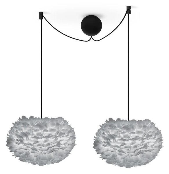 Závěsný systém Cannonball Double UMAGE pro 2xE27, Ø 12 cm Barva: Bílá