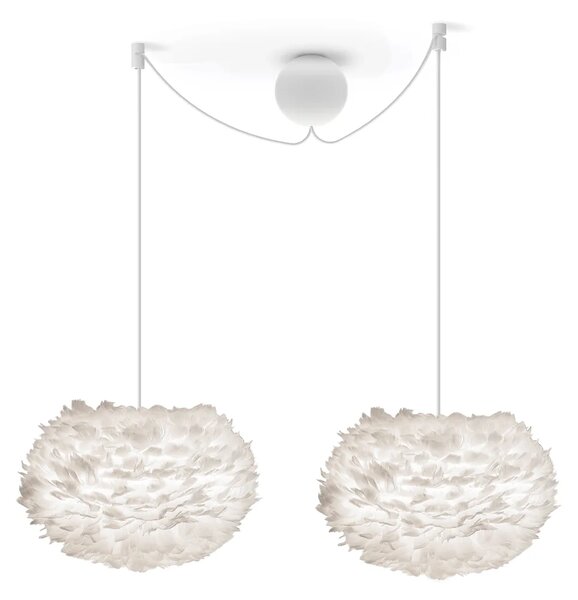 Závěsný systém Cannonball Double UMAGE pro 2xE27, Ø 12 cm Barva: Bílá
