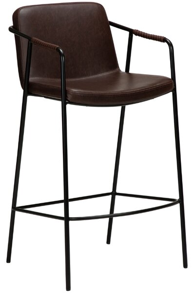 ​​​​​Dan-Form Tmavě hnědá koženková barová židle DAN-FORM Boto 67 cm