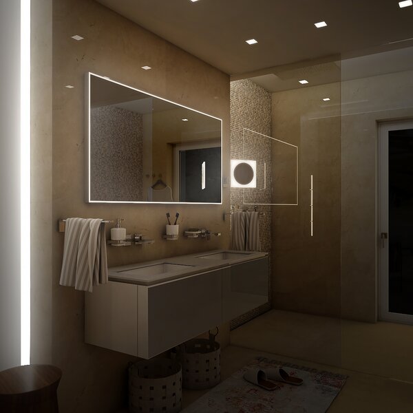 Nimco LED zrcadlo 55W, 120x70 cm