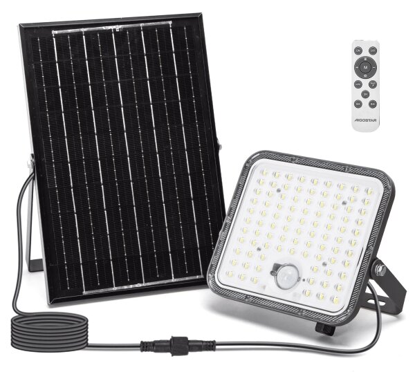 Aigostar - LED Stmívatelný solární reflektor se senzorem LED/120W/3,4V IP66 + DO