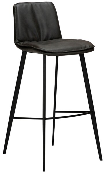 ​​​​​Dan-Form Šedá koženková barová židle DAN-FORM Fierce 78 cm