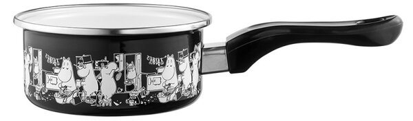 Muurla Kastrol Moomins in the Kitchen 1l, černo-bílý