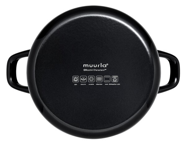 Muurla Hrnec Moomins in the Kitchen 3,5l, černo-bílý