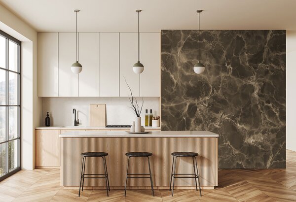 Vliesová obrazová tapeta na zeď, hnědá, mramor, FW4052-2, Feature Walls, Decoprint