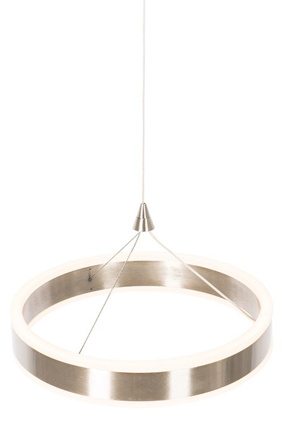 Ocelové závěsné svítidlo 30 cm vč. LED 3-stupňové stmívatelné - Lyani