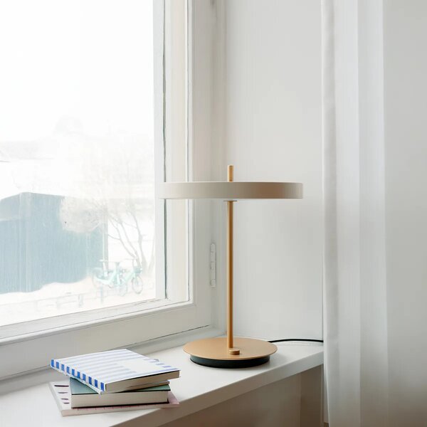 Umage Přenosná LED stolní lampa ASTERIA, 13W, v. 30,6 cm, CRI81 Barva: Bílá-černá