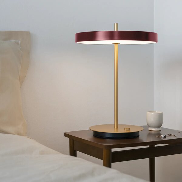Umage Přenosná LED stolní lampa ASTERIA, 13W, v. 30,6 cm, CRI81 Barva: Bílá-černá