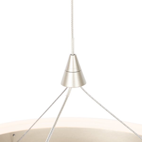 Ocelové závěsné svítidlo 30 cm vč. LED 3-stupňové stmívatelné - Lyani