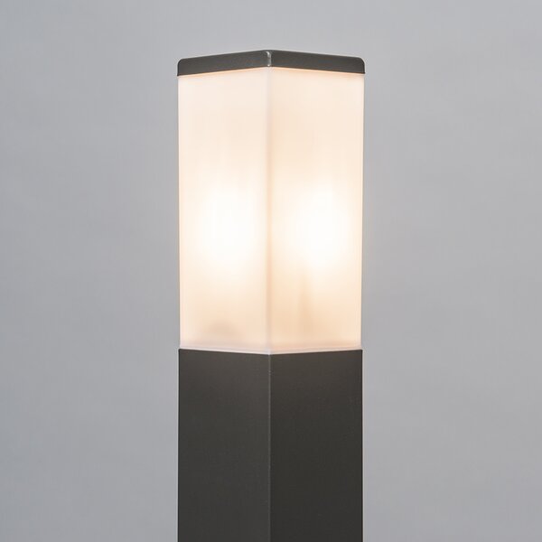 Chytré venkovní lampy s sloupem tmavě šedá 80 cm vč. WiFi P45 - Malios