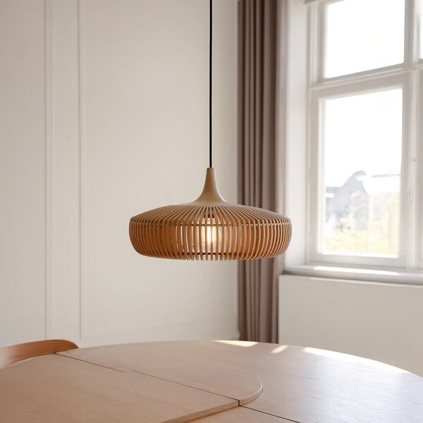 Umage Dřevěné stínidlo Clava Dine Wood UMAGE, Ø 43 cm, v. 24 cm Barva: Tmavý dub