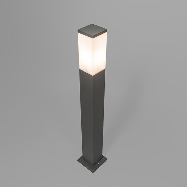 Chytré venkovní lampy s sloupem tmavě šedá 80 cm vč. WiFi P45 - Malios