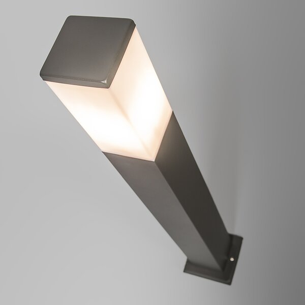 Chytré venkovní lampy s sloupem tmavě šedá 80 cm vč. WiFi P45 - Malios