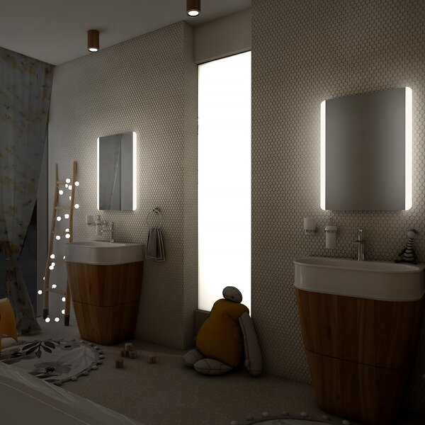 Nimco LED zrcadlo 21W, 50x70 cm