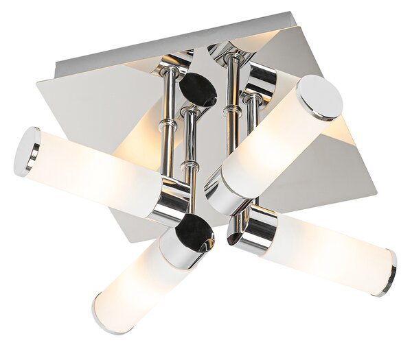 Moderní stropní lampa do koupelny chrom 4-světlo IP44 - Bath