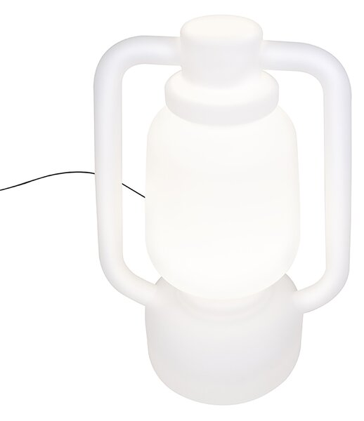 Chytrá stojací lampa bílá 110 cm vč. Wi-Fi G95 - Storm Extra Large