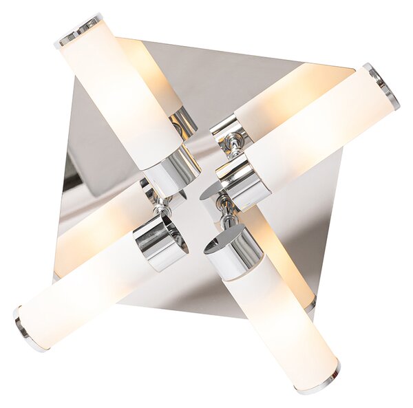 Moderní stropní lampa do koupelny chrom 4-světlo IP44 - Bath