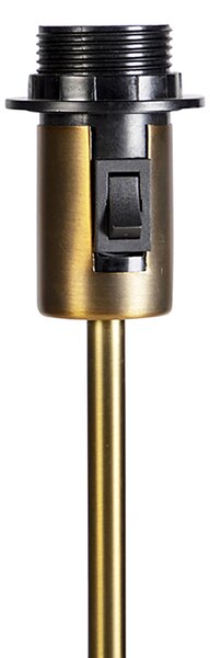 Stojací lampa nastavitelná bronzová s stínítkem bílým 50 cm - Parte