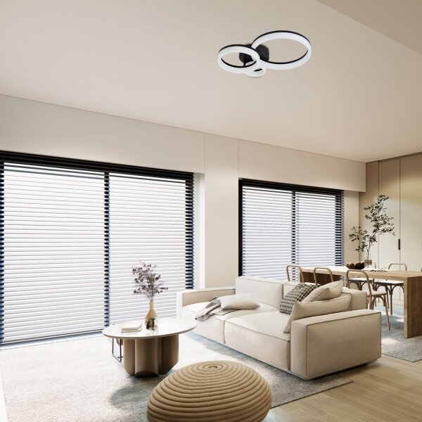 Rabalux 71385 - LED Stropní svítidlo AMILIA LED/24W/230V 3000/4000/6500K černá