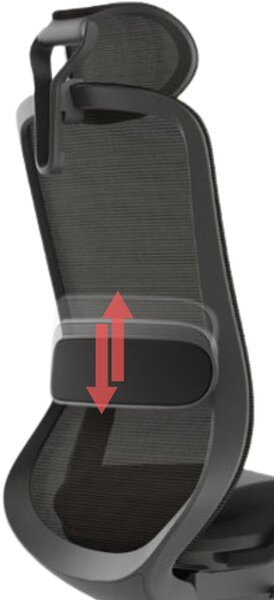 Ergonomická kancelářská židle MERCURY BESSEL ČERNÝ PLAST, ČERNÁ – pohodlné sezení