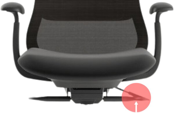 Ergonomická kancelářská židle MERCURY BESSEL ČERNÝ PLAST, ČERNÁ – pohodlné sezení
