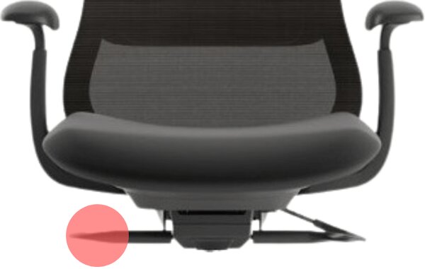 Ergonomická kancelářská židle MERCURY BESSEL ČERNÝ PLAST, ČERNÁ – pohodlné sezení