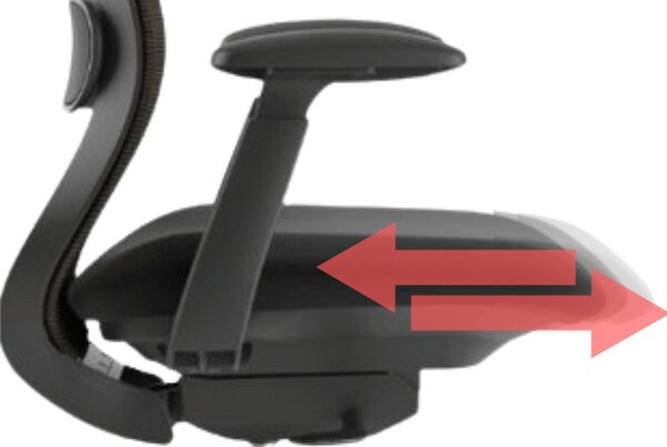 Ergonomická kancelářská židle MERCURY BESSEL ČERNÝ PLAST, ČERNÁ – pohodlné sezení