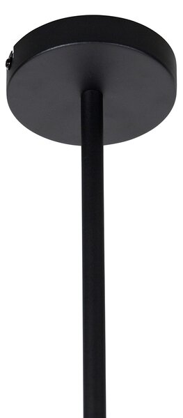 Chytré závěsné svítidlo černé 4-světlo vč. Wifi ST64 - Laser