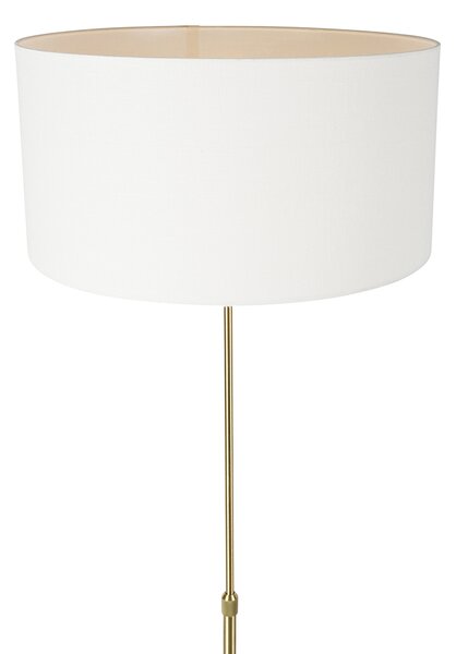 Stojací lampa nastavitelná zlatá s odstínem bílým 50 cm - Parte