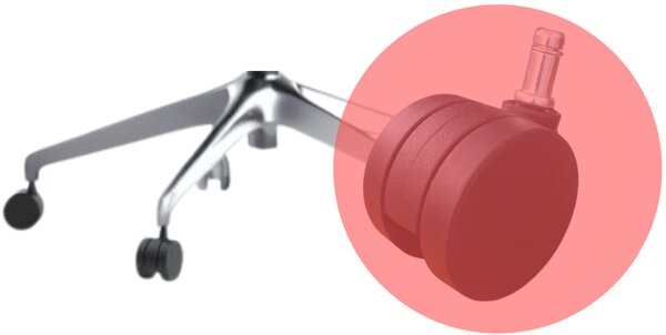 Ergonomická kancelářská židle MERCURY BESSEL ČERNÝ PLAST, ČERNÁ – pohodlné sezení