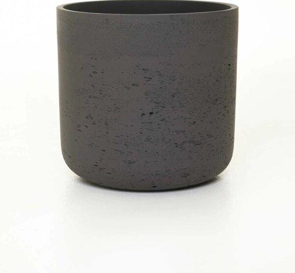 Květináč CHICO, sklolaminát, výška 24 cm, antracit