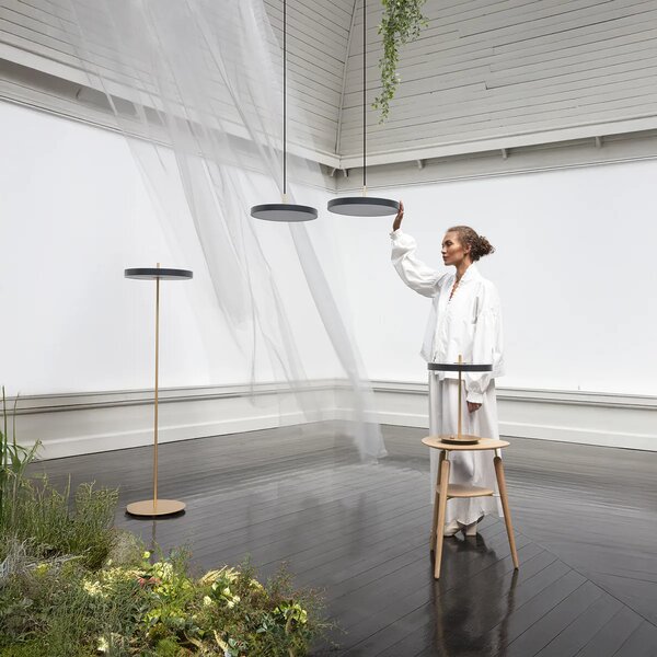 Umage Stojací LED lampa ASTERIA, 24W, v. 150,7 cm, 3000K stmívatelná Barva: Antracit