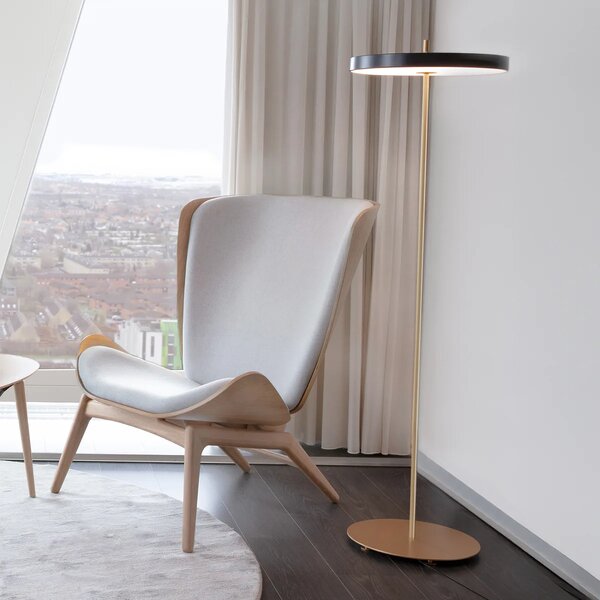 Umage Stojací LED lampa ASTERIA, 24W, v. 150,7 cm, 3000K stmívatelná Barva: Antracit