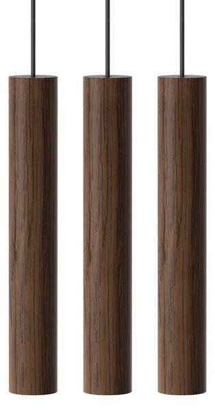 Umage Závěsné dřevěné svítidlo CHIMES, 3x2W, Ø 20 cm, CRI82 Barva: Tmavý dub