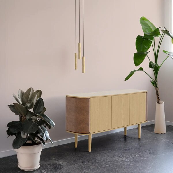 Umage Závěsné dřevěné svítidlo CHIMES, 3x2W, Ø 20 cm, CRI82 Barva: Tmavý dub