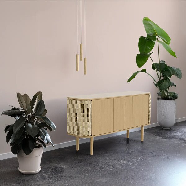 Umage Závěsné dřevěné svítidlo CHIMES, 3x2W, Ø 20 cm, CRI82 Barva: Tmavý dub