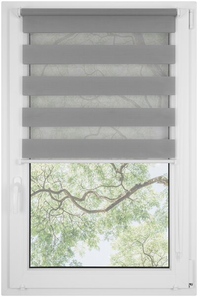 Roleta Den Noc neinvazivní soft Šedá 30x150 cm
