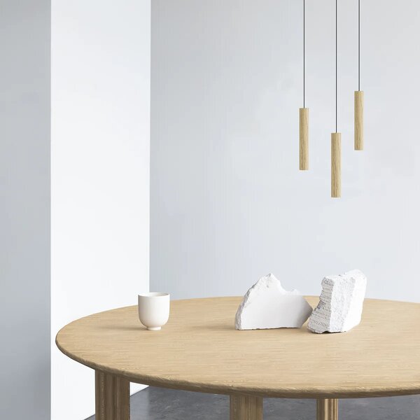 Umage Závěsné dřevěné svítidlo CHIMES, 3x2W, Ø 20 cm, CRI82 Barva: Tmavý dub