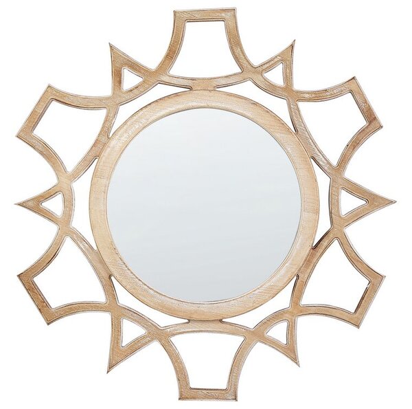 Nástěnné zrcadlo Zaccai (světlé dřevo). 1076645