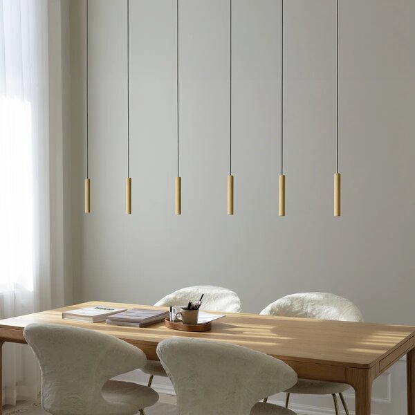 Umage Závěsné dřevěné svítidlo CHIMES, 3x2W, Ø 20 cm, CRI82 Barva: Tmavý dub
