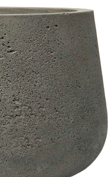 Květináč GIRAR, sklolaminát, výška 27 cm, tmavě šedá